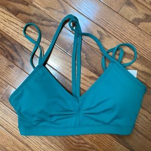 Fabletics emerald green bra top